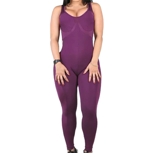 Women's High Waist Tie Dye Yoga <b>Workout</b> <b>Jumpsuit</b> with Full Sleeves-Breathable Stretch Fabric for Gym Fitness - Product Image 1