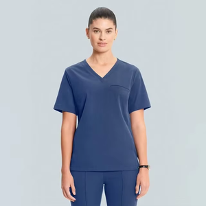 Breathable Unisex Hospital Medical Custom Logo Plain <b>Scrub</b> Sets for Doctors & Nurses Top Pants Sets - Product Image 2