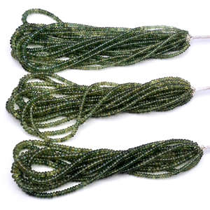 Apatite verte naturelle de qualité supérieure faite à la main en forme de rondelle lisse 16 pouces 4-7mm perles de pierres précieuses brin Madagascar pour bijoux à bricoler soi-même - Product Image 4