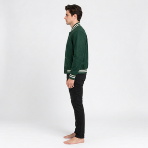 Veste universitaire unisexe hiver 2026 en promotion – Nouvelle version respirante à capuche intégrée, 100 % laine de haute qualité - Product Image 3