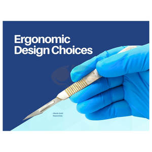 Cuchilla Profesional para Dermaplaning con Mango B.P. # Regla Quirúrgica de 3 Pulgadas con 10 Cuchillas Estériles para Cirugía - Product Image 6