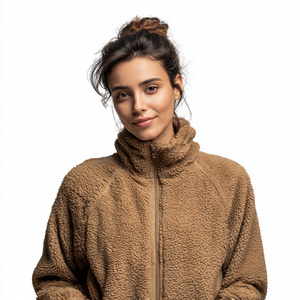Street Fashion Style Polar <b>Fleece</b> <b>Jackets</b> Women Winter <b>Warm</b> Up Polar <b>Fleece</b> <b>Jacket</b> Women's Stand Collar Pocket Sherpa <b>Fleece</b> Top - Product Image 4