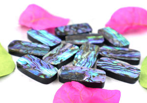 Pierre précieuse en nacre multicolore, forme coussin, 12x30MM, pierre en vrac pour la fabrication de bijoux, vente en gros - Product Image 3