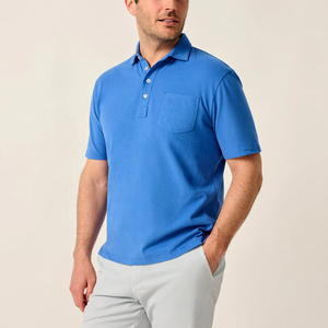 Servicio OEM, Camisetas Polo de Algodón Transpirable, Camiseta Polo Casual de Manga Corta para Golf, Camisetas Polo Bordadas de Talla Grande para Hombre - Product Image 3