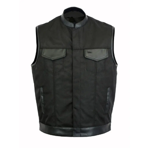 Chaleco de Motocicleta de Marca Privada OEM ODM, Chaleco de Cuero Genuino Estilo Motero, Fabricante al por Mayor, Ligero - Product Image 3