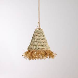 Palm Raffia Pendant <b>Light</b> Handmade Natural Woven <b>Ceiling</b> Lamp <b>Boho</b> Hanging <b>Light</b> Fixture Home Decor Supplier - Product Image 2