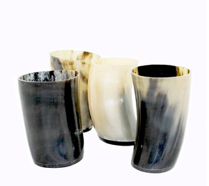Verre à bière en corne de buffle, couleur corne naturelle, nouveau design, meilleur prix - Product Image 1