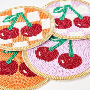 NOVA STAR CRAFT NSC07504 Handmade Buddhist Style Seed <b>Beaded</b> Embroidery <b>Coaster</b> with Custom Patterns for Home Decor - Product Image 6