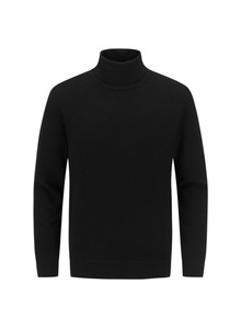 Herren Rollkragenpullover aus Woll-Baumwoll-Mischgewebe mit Langen Ärmeln und Thermofunktion - Product Image 1
