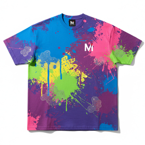 เสื้อยืดโอเวอร์ไซส์ลายกราฟิก 3 มิติ ดีไซน์ใหม่ ประดับเพชร พิมพ์ลายตามสั่ง สำหรับผู้ชาย ผ้าคอตตอนหนา สไตล์สตรีทแวร์ ฮิปฮอป Y2K - Product Image 1