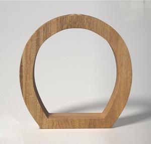 เชิงเทียนไม้สไตล์เรียบง่ายรูปวงรี งานแฮนด์เมด สำหรับเทียนทีไลท์ ของตกแต่งโต๊ะอาหาร ราคาดีที่สุด - Product Image 1