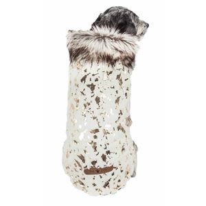 Lussuoso Cappotto per Cani in Pelliccia Dorata, Abbigliamento per Animali Domestici Placcato Oro - Product Image 3