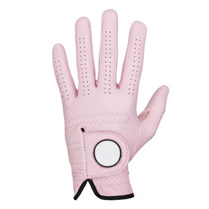 Gants de golf Pyrotect en cuir véritable à doigts entiers, avec sangle de poignet réglable, antidérapants, respirants, légers, motif à pois, unisexe - Product Image 1