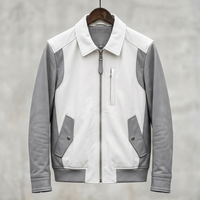 Veste en cuir véritable de qualité supérieure pour homme, pour l'automne et l'hiver, veste en cuir haut de gamme pour homme, fabriquée au Pakistan