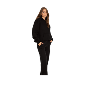 Unisex Oversized Hooded Sweatshirt Solid Color French Terry Casual <b>Pullover</b> Autumn Style Pocket Design Regular Fit - Product Image 5
