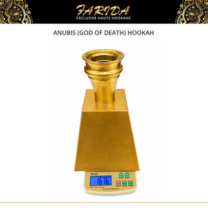 Cachimba de Lujo con Diseño Atractivo, Lacada al Estilo Faraónico, de Latón Sólido de Primera Calidad, con Anubis (Dios de la Muerte), Hecha en Egipto - Product Image 5