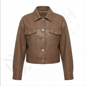 Chaquetas de Lona y Cuero Casuales y Elegantes de Invierno para Hombre y Mujer, de Primera Calidad, con Logotipo Personalizado, Nuevo Diseño Moderno, Transpirables y de Bajo Precio - Product Image 2