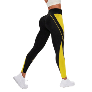 Womens High Waist Color Block Yoga <b>Leggings</b> <b>with</b> Side <b>Pocket</b> Stretch Gym Fitness Running Ankle Length <b>Workout</b> Pants - Product Image 3