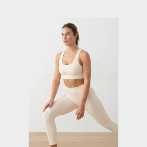 Hot Seller Women's 2 Piece Activewear Set Gym <b>Jacket</b> Sleeveless Tops Printed Yoga Leggings for Sports Fitness <b>Workout</b> - Product Image 5