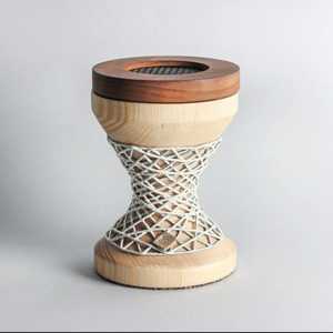 Natural Pure Wooden Incense <b>Burner</b> With Metal Net Design Pine Base Aromatic Holder All-Season Use - Product Image 2