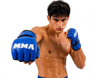 Premium Custom Logo Leather MMA <b>Gloves</b> Professional Mixed Martial Arts Training Boxing Hook Loop Closure Breathable <b>Moisture</b> - Product Image 1