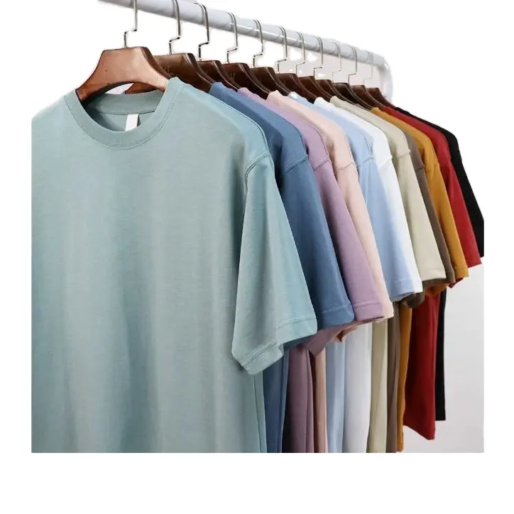 Mới Đến Chất Lượng Cao 100% Cotton Trống Thêu Trọng Lượng Nặng T-Shirt In Ấn Tùy Chỉnh Người Đàn Ông Của O-Cổ Áo Sơ Mi Cho Nam Giới