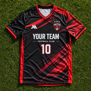 Fabricante de Camisetas de Fútbol Personalizadas OEM, Talla Grande, Secado Rápido, Transpirable, Tela 100% Poliéster, Nombre y Número del Jugador Sublimados - Product Image 4
