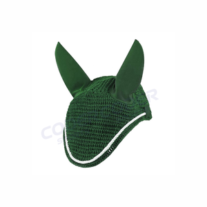 Vente en gros directe usine CODER SPORTS – Bonnet d'oreille équin de haute qualité en laine et mohair, respirant, couleur personnalisable - Product Image 1