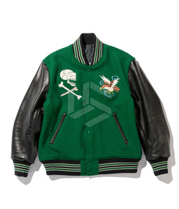 Men Varsity <b>Jacket</b> Oversized Fit Chenille Patch Distressed Embroidery <b>Jacket</b> Wholesale - Product Image 1
