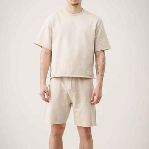 Custom Private Label Men Summer <b>Set</b> Wholesale OEM Manufacturer Supplier Bulk Production 190GSM Jersey Cotton Soft Kit - Product Image 3