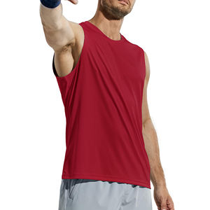 เสื้อกล้ามผู้ชายแฟชั่นสั่งทำพิเศษ คุณภาพพรีเมียม เสื้อกล้ามฟิตเนส พิมพ์โลโก้ตามสั่งสำหรับผู้ชาย - Product Image 4