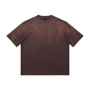 เสื้อยืดแขนสั้นผู้ชายสไตล์ฮิปฮอปแบบสั่งทำ OEM ผ้าคอตตอน 100% เนื้อเทอร์รี่หนา ทนทานต่อการยับ พร้อมลายพิมพ์แบบซับลิเมชั่น - Product Image 2