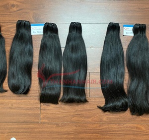 Wholesale Price Luxury Vietnamese Human Hair Extensions Natural Straight Machine Weft No <b>Tangle</b> No Shedding - Product Image 5