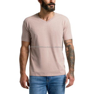 T-shirt décontracté pour homme, 100 % coton, 220 grammes, motif uni, col rond, respirant, séchage rapide, style streetwear - Product Image 3