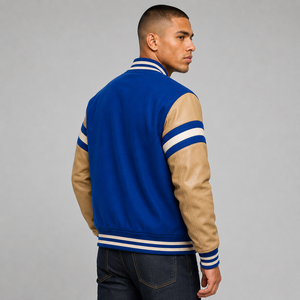 Best Quality Men Varsity Jacket Custom Logo Soft Comfortable Casual Baseball Bomber Streetwear Varsity Jacket High Quality - Product Image 4