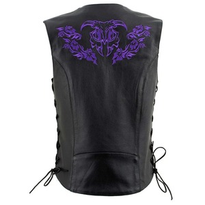 Gilet en cuir tendance pour femmes, fermeture éclair asymétrique, vêtements d'extérieur d'hiver, gilet en cuir pour femmes - Product Image 3