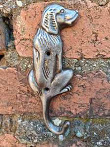 Heavy Duty Metal Dog <b>Wall</b> <b>Hook</b> Shape Decorative Animal Coat Rack Antique Cast Iron <b>Key</b> Holder - Product Image 5