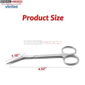 Iris Angular Scissor 11cm 4.5 Inch High Quality Stainless Steel Tissue Surgery Sharp Dental Scissors Medic Instruments - Product Image 4