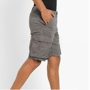 Shorts décontractés légers d'été pour hommes, taille élastique, motif uni, respirants, en Spandex/Polyester, séchage rapide, écologiques, pour le quotidien - Product Image 1