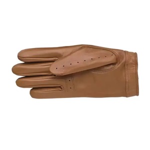 Leather <b>Driving</b> <b>Gloves</b> Full Finger Breathable Non-Slip Adjustable Wrist Strap Male Touchscreen Compatible Winter All Seasons - Product Image 5