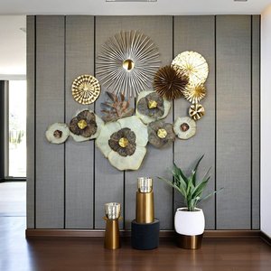 Một-of-a-loại sắt độc đáo thiết kế đương đại Hoa Tường treo nghệ thuật trang trí kim loại hoa cho Diwali Thủ công mỹ nghệ kỹ thuật - Product Image 3