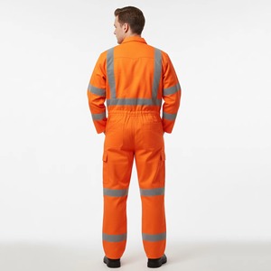 ชุดคลุมทำงานนิรภัยสะท้อนแสงแบบสั่งทำพิเศษ บริการ OEM มาตรฐาน ANSI Class 2 ไฟ LED กระพริบ มองเห็นได้ชัดเจน กันน้ำ ชุด 5 ชิ้น - Product Image 2