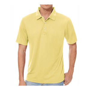 Polo pour homme, manches courtes, boutons sur le devant, logo imprimé par transfert thermique, tissu tricoté respirant, 100% coton, logo personnalisé - Product Image 4