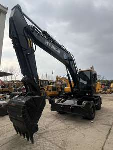 Hyundai R210w-9s Peinture d'origine Occasion 21 tonnes Machine de terrassement d'occasion Hyundai 210w-9 Excavatrice sur roues d'occasion - Product Image 3