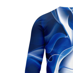 T-shirt Homme Col V Manches Longues 100% Polyester Infroissable Séchage Rapide Écologique Motif Sublimation 3D – Grande Vente - Product Image 5