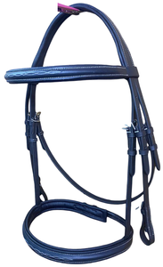 High Quality NIDA Brand <b>Equestrian</b> Anatomic Horse for Bridle Fancy Stitched Leather Design -COB-FULL Size Fancy Rubber - Product Image 5