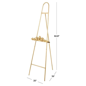 Antique Gold Metal <b>Easel</b> Stand Rectangle Shape <b>Standing</b> Type Durable for Living Room Home Decor Handmade Floor <b>Easel</b> - Product Image 2