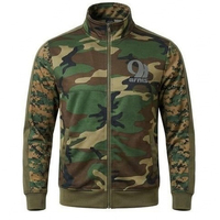 Blouson Bomber Homme Arnis à Carreaux Entièrement Zippé Respirant 240g Col Montant Décontracté en Polaire Polyester pour l'Hiver