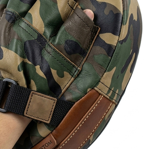 Mitaines d'entraînement en cuir camouflage pour Muay Thai, pads de frappe réglables en matériau durable pour la boxe - Product Image 2