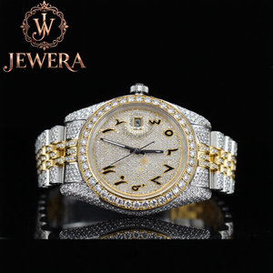 JEWERA Luxury Men's Chronograph Watch 41mm Case Stainless Steel Band Sapphire Crystal Mechanical Movement Analog Display Date - Product Image 4